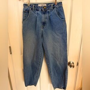 SMF Slouchy Barrel Cut Cropped Jeans Size 27